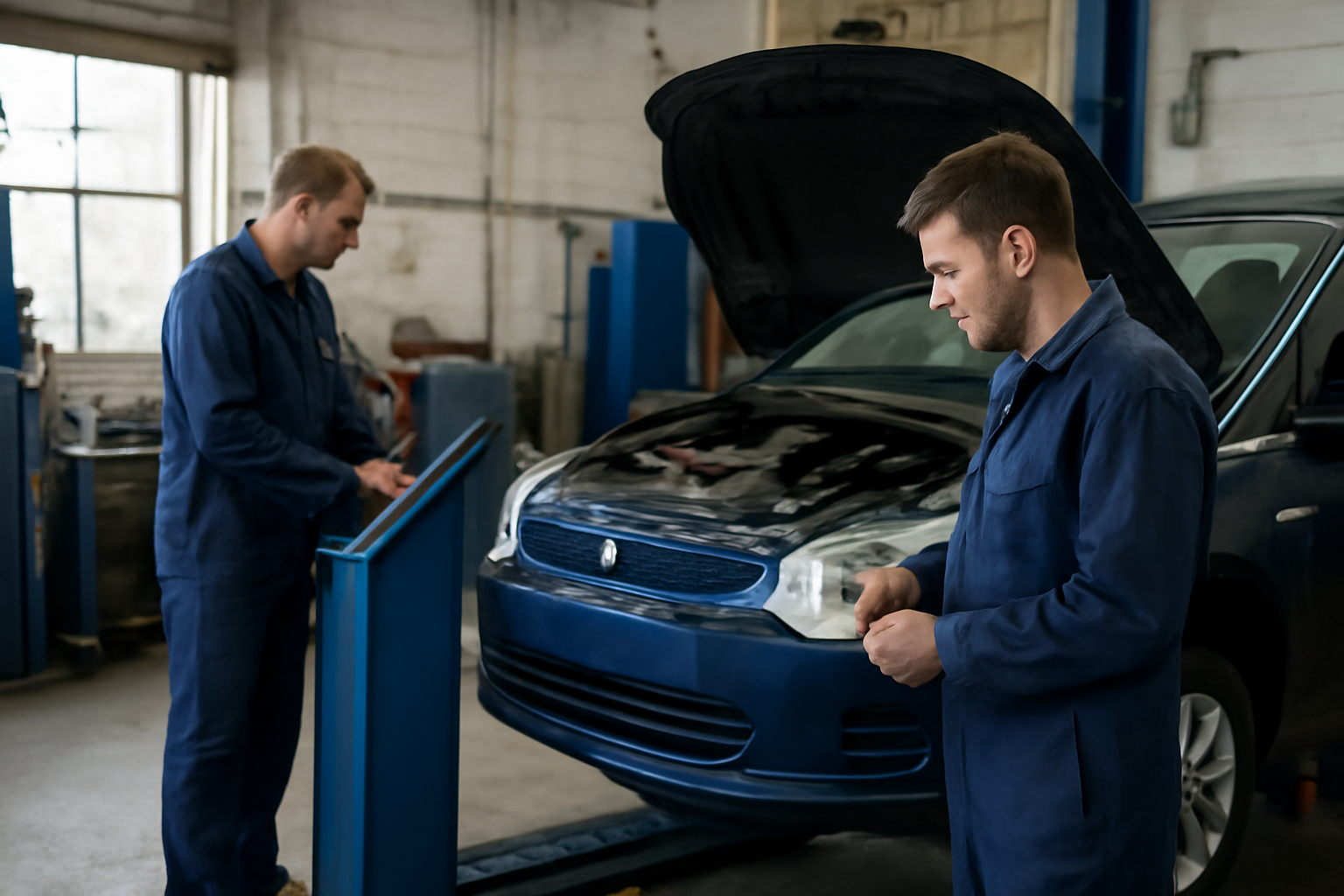 AI-generated editorial illustration related to MOT testing guide: what the rules mean for stations and drivers